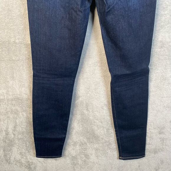Frame Denim Jeans Women Size 25 Le High Skinny Crop Dark Blue Denim Stretch - Picture 6 of 14